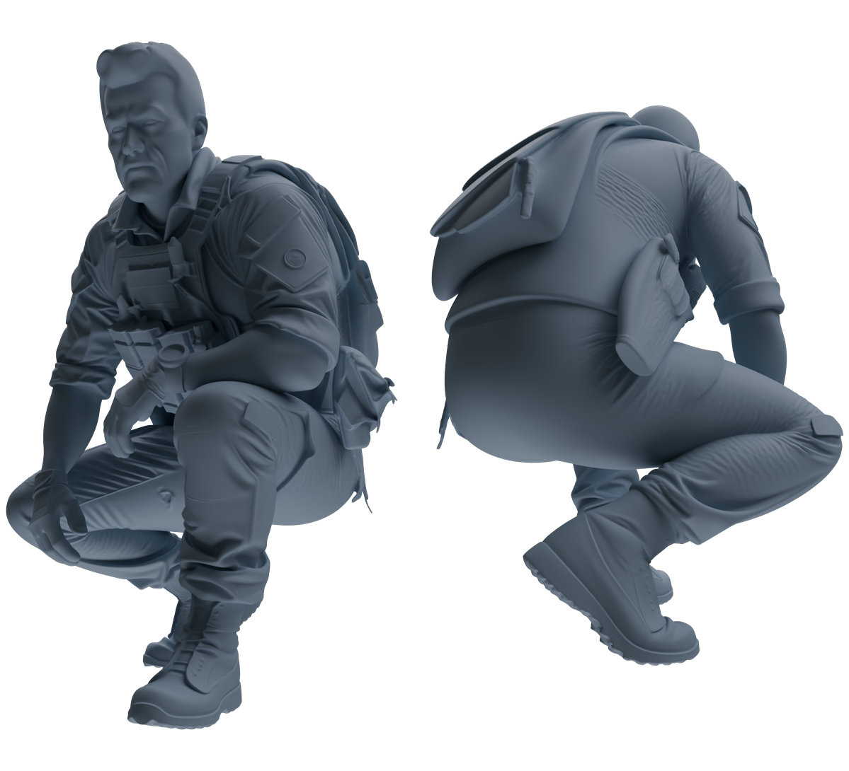 MRY-SFW SSTR019 Miniatures Soldier Model Kit Modern Navy SEAL Six-Person Reconnaissance Group