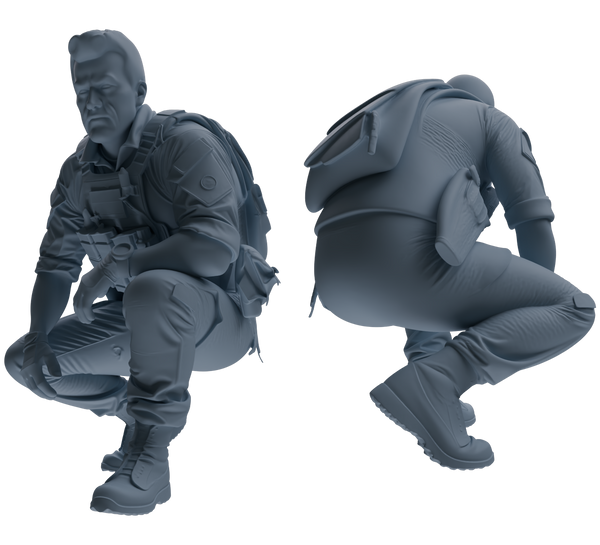 MRY-SFW SSTR019 Miniatures Soldier Model Kit Modern Navy SEAL Six-Person Reconnaissance Group
