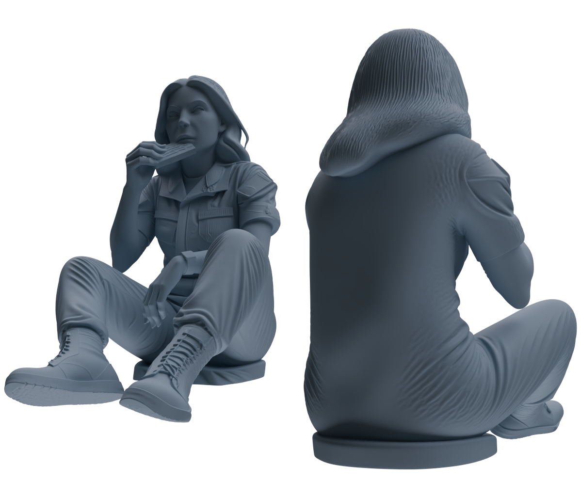 MRY-SFW SSTR021 Miniatures Soldier Model Kit Modern Navy SEAL Six-Person Rest Group
