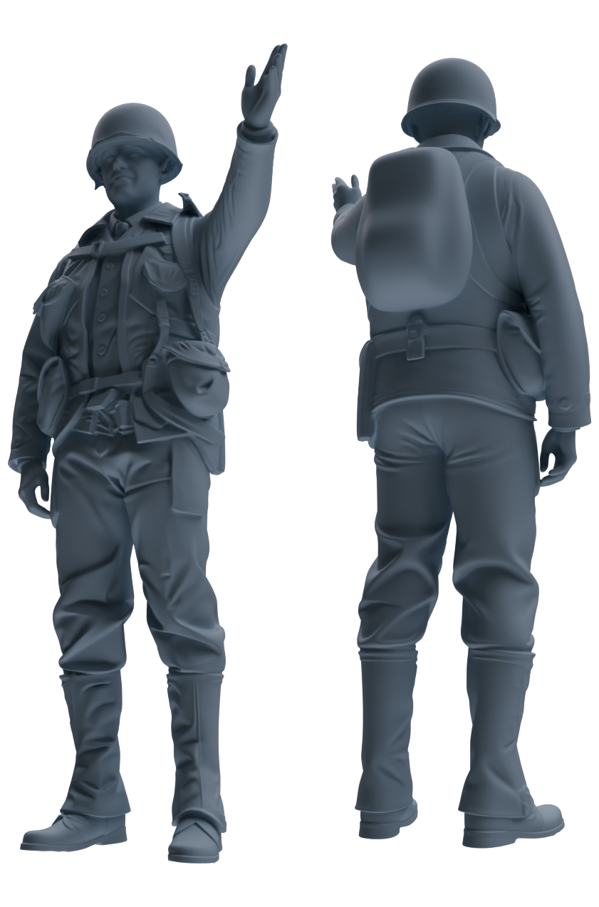 MRY-SFW SSTR077 Miniatures Soldier Model Kit Saving Ryan in Normandy WWII U.S. Army Six-Person Combat Group