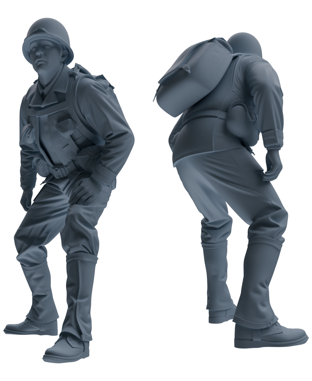 MRY-SFW SSTR076 Miniatures Soldier Model Kit Saving Ryan in Normandy WWII U.S. Army Six-Person Patrol Group