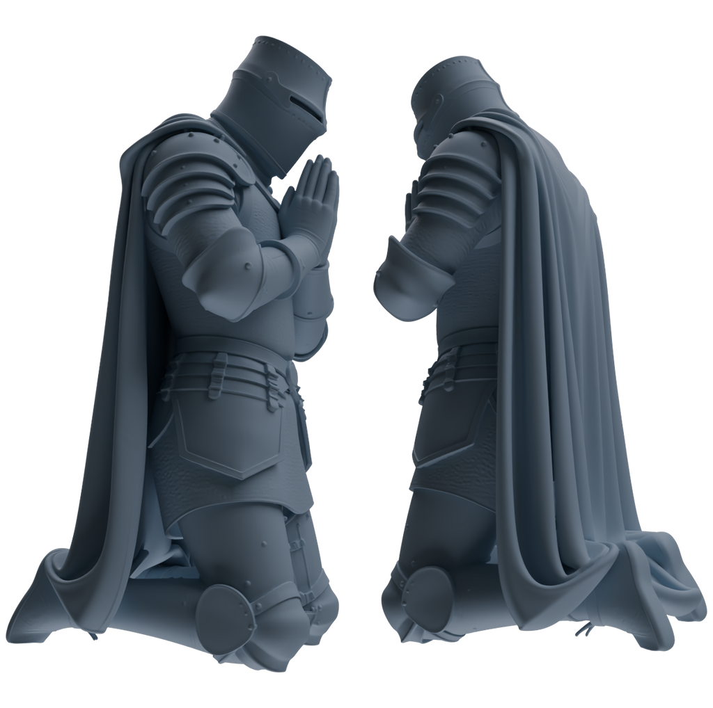 MRY-SFW SSTR085 Miniatures Soldier Model Kit Medieval Knight Five-Person Confession Group