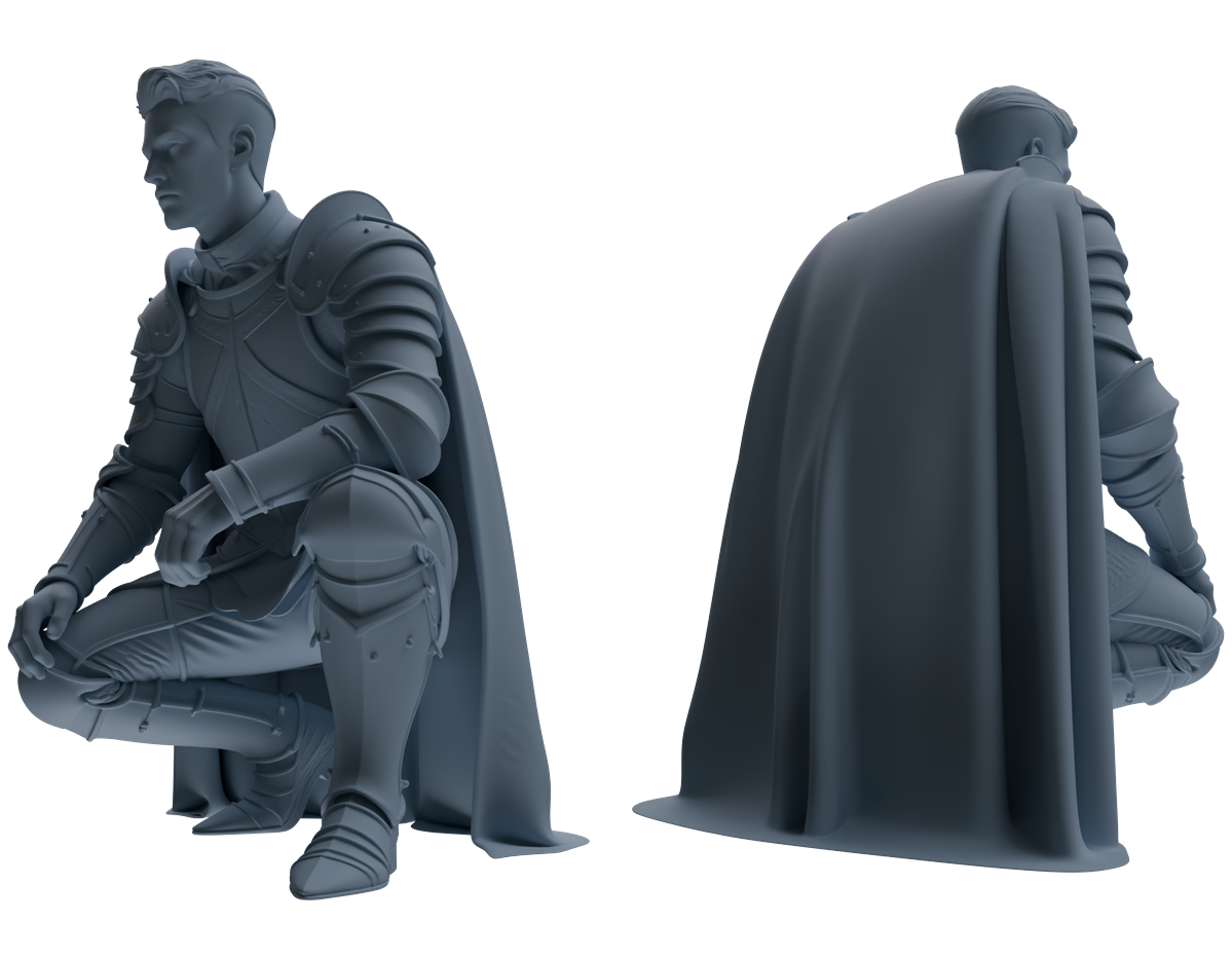 MRY-SFW SSTR079 Miniatures Soldier Model Kit Medieval Knight Without Helmet Six-Person Daily Routine 2