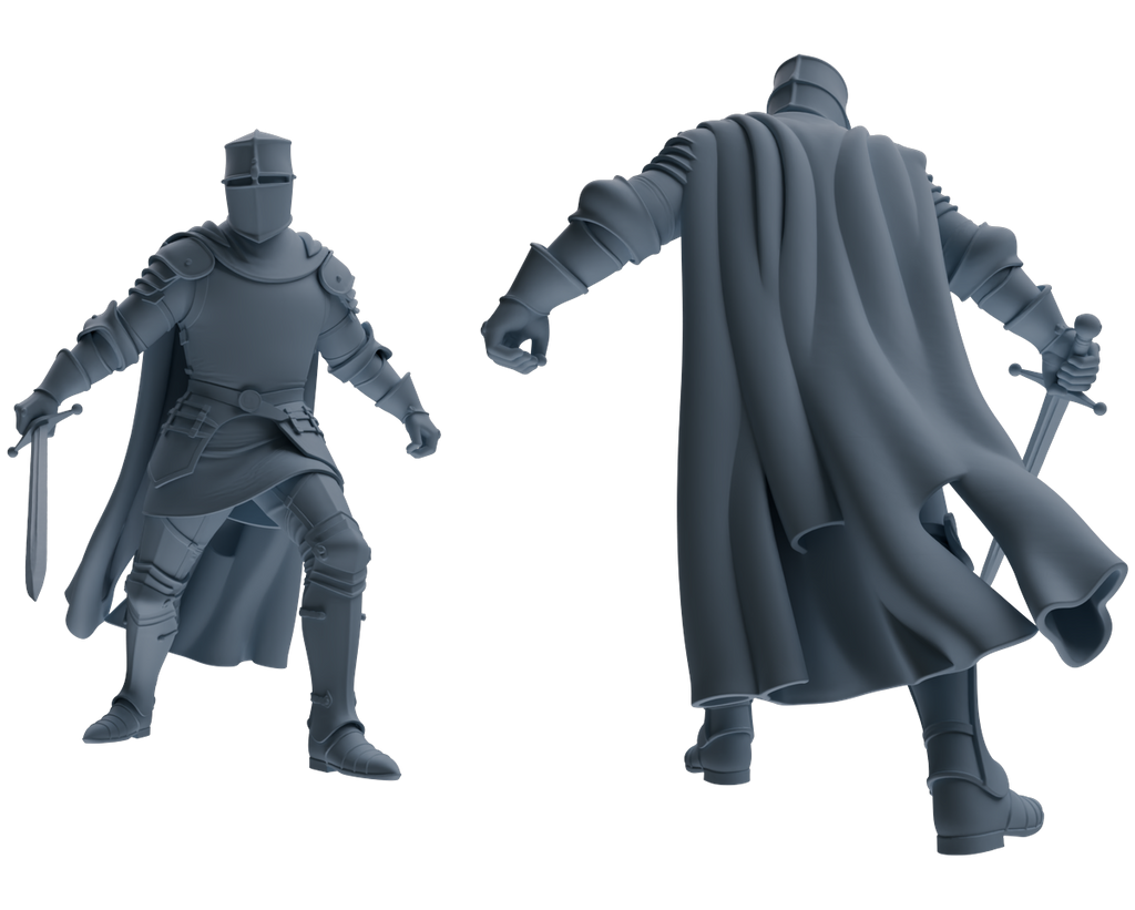 MRY-SFW SSTR092 Miniatures Soldier Model Kit Medieval Knight Six-Person Hunting Group