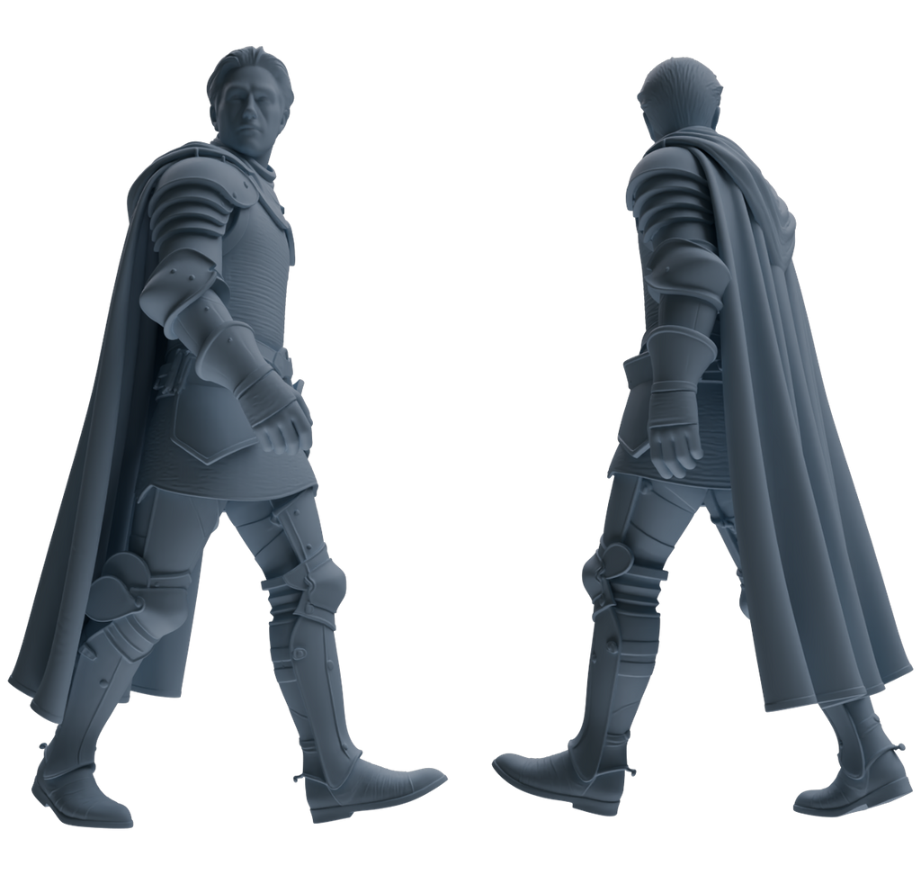 MRY-SFW SSTR087 Miniatures Soldier Model Kit Medieval Knight Five-Person Escort Group