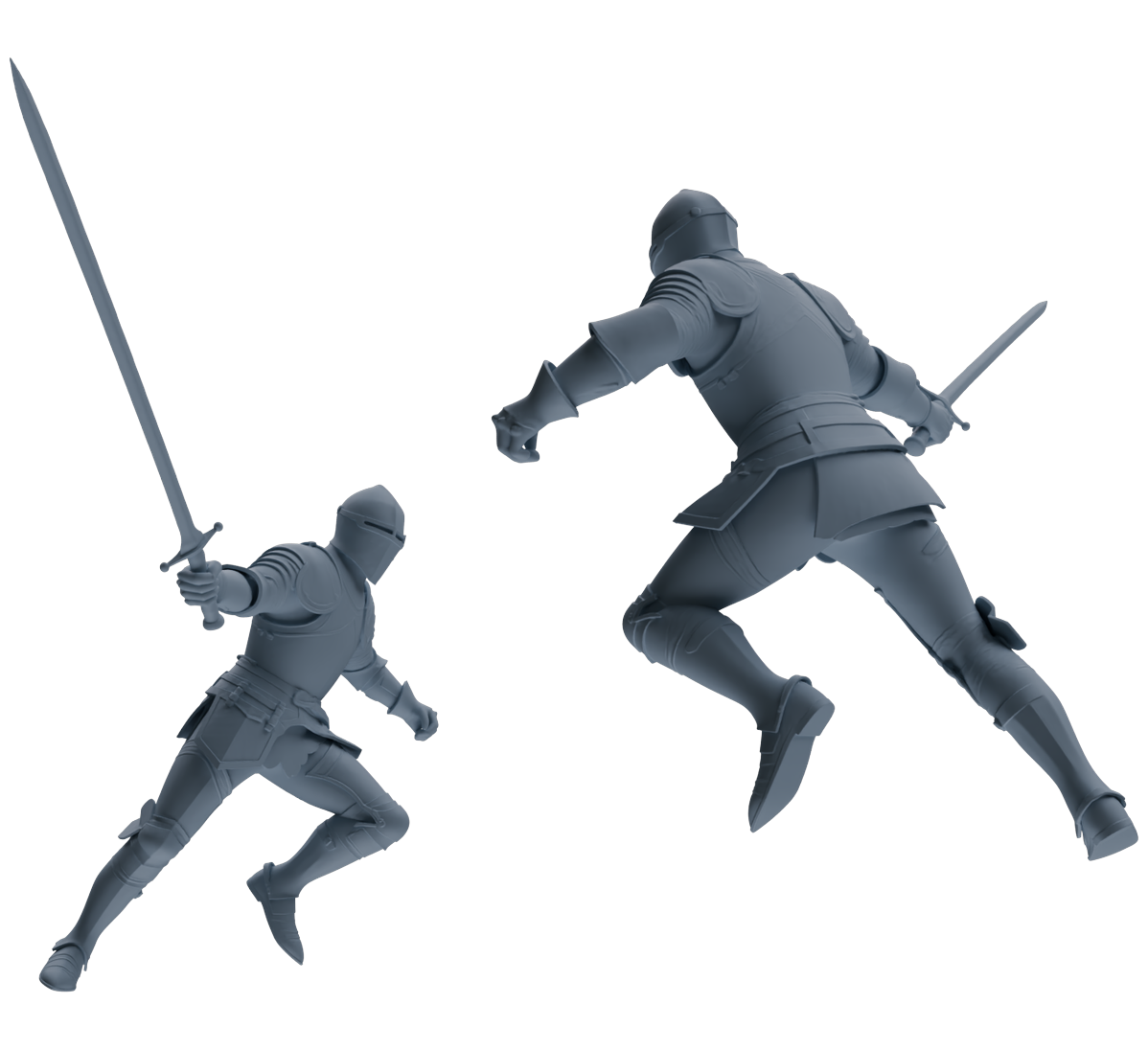 MRY-SFW SSTR098 Miniatures Soldier Model Kit Medieval Knight Six-Person Battle Group