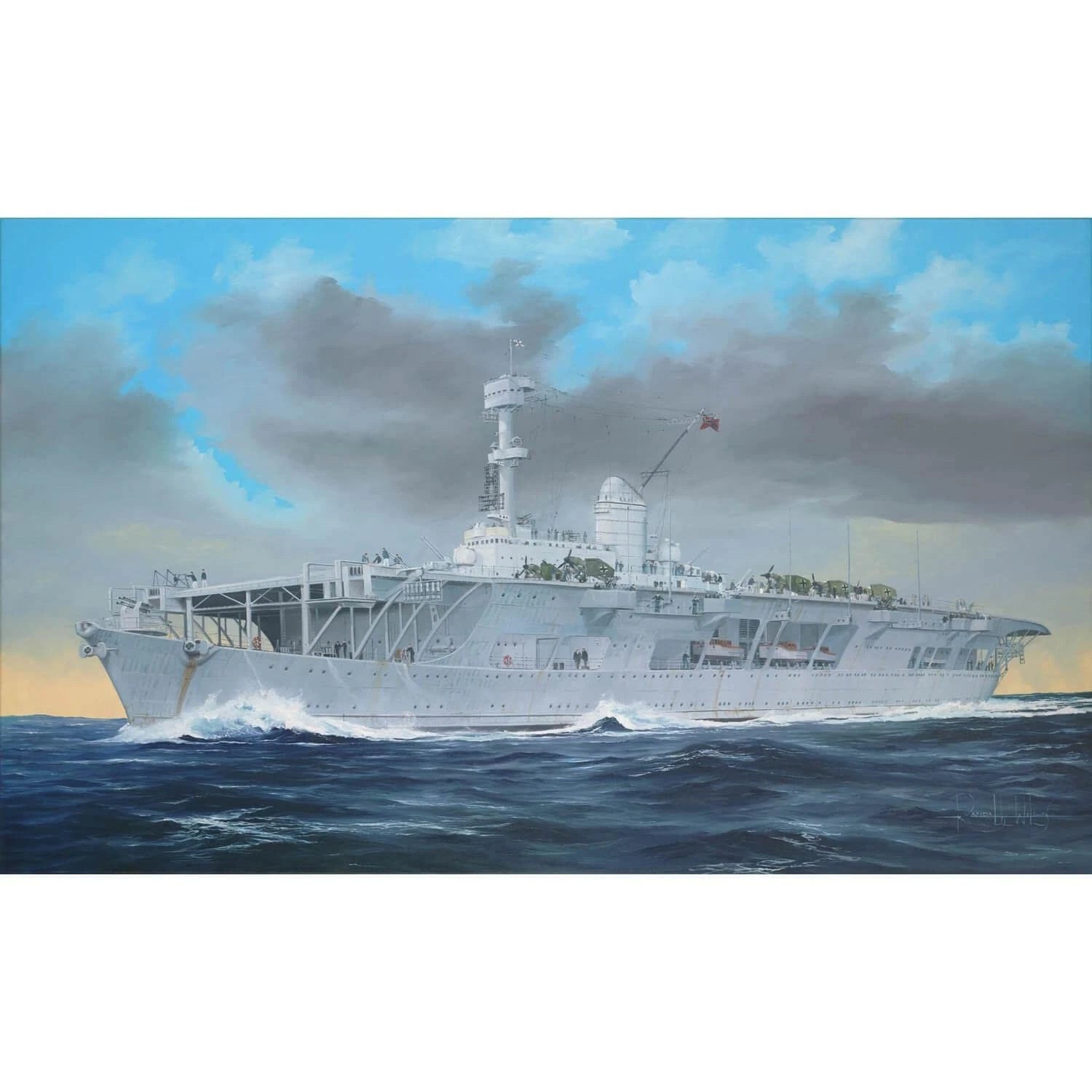 Trumpeter 05605 1/350 US CVN-68 NiMitz aircraft carrier 1975 model kit