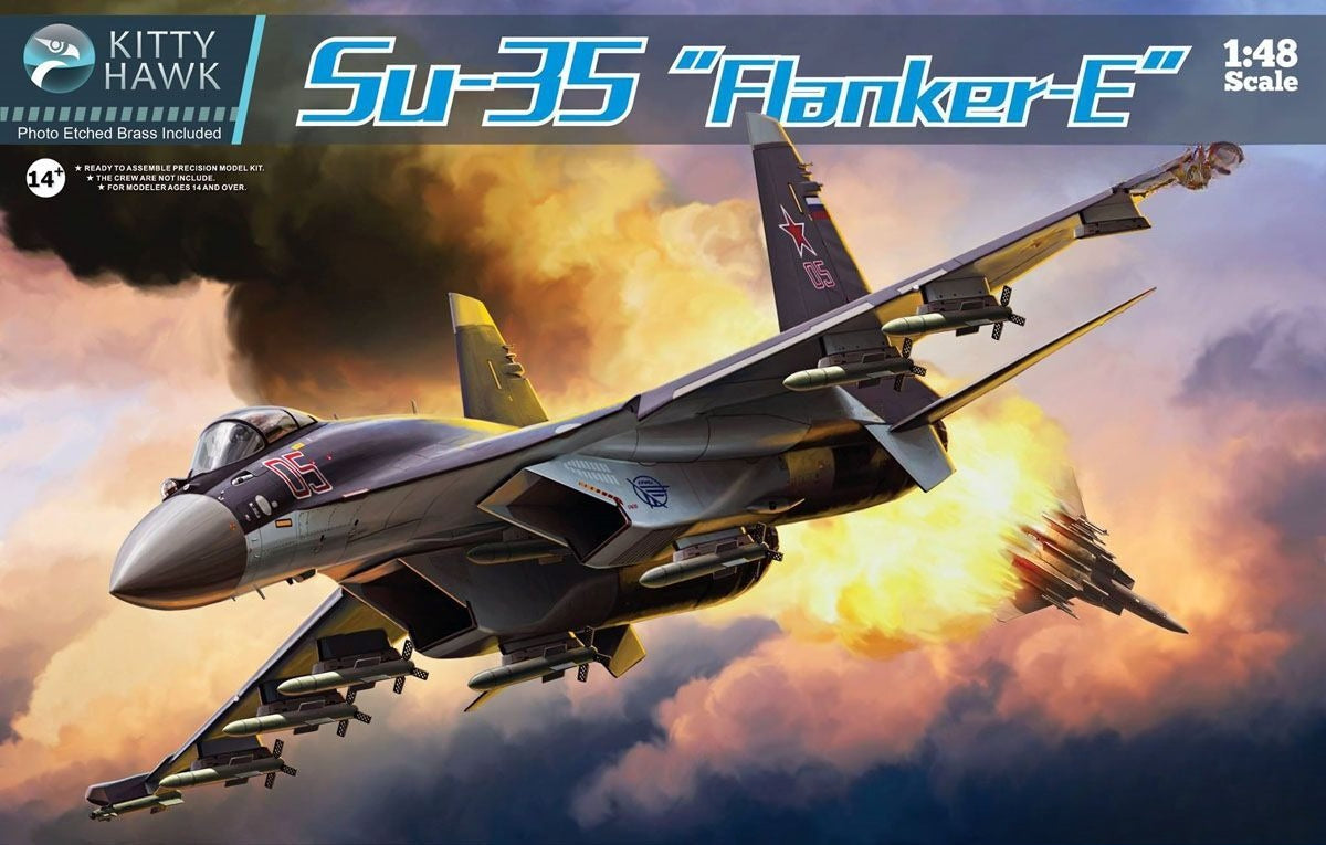 Kitty Hawk 80142 1/48 Su-35 Flanker E Assembly model New — scale model kit
