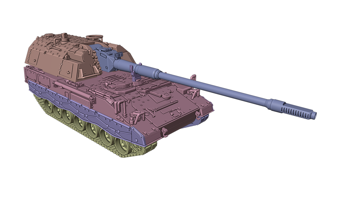 SSMODEL MODEL KIT 1/144 PzH-2000 artillery VSPG144GER0001 — scale model kit