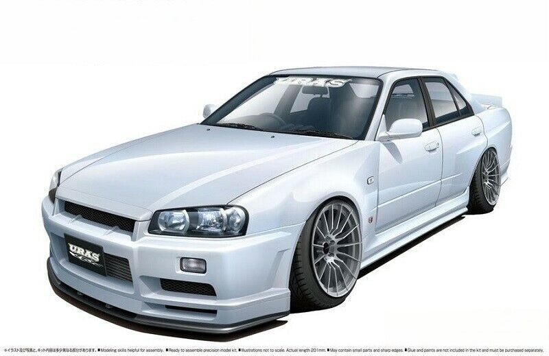 Aoshima AO-05534 1/24 Nissan URAS ER34 SKYLINE TYPE-R '01 NISSAN car — scale model kit