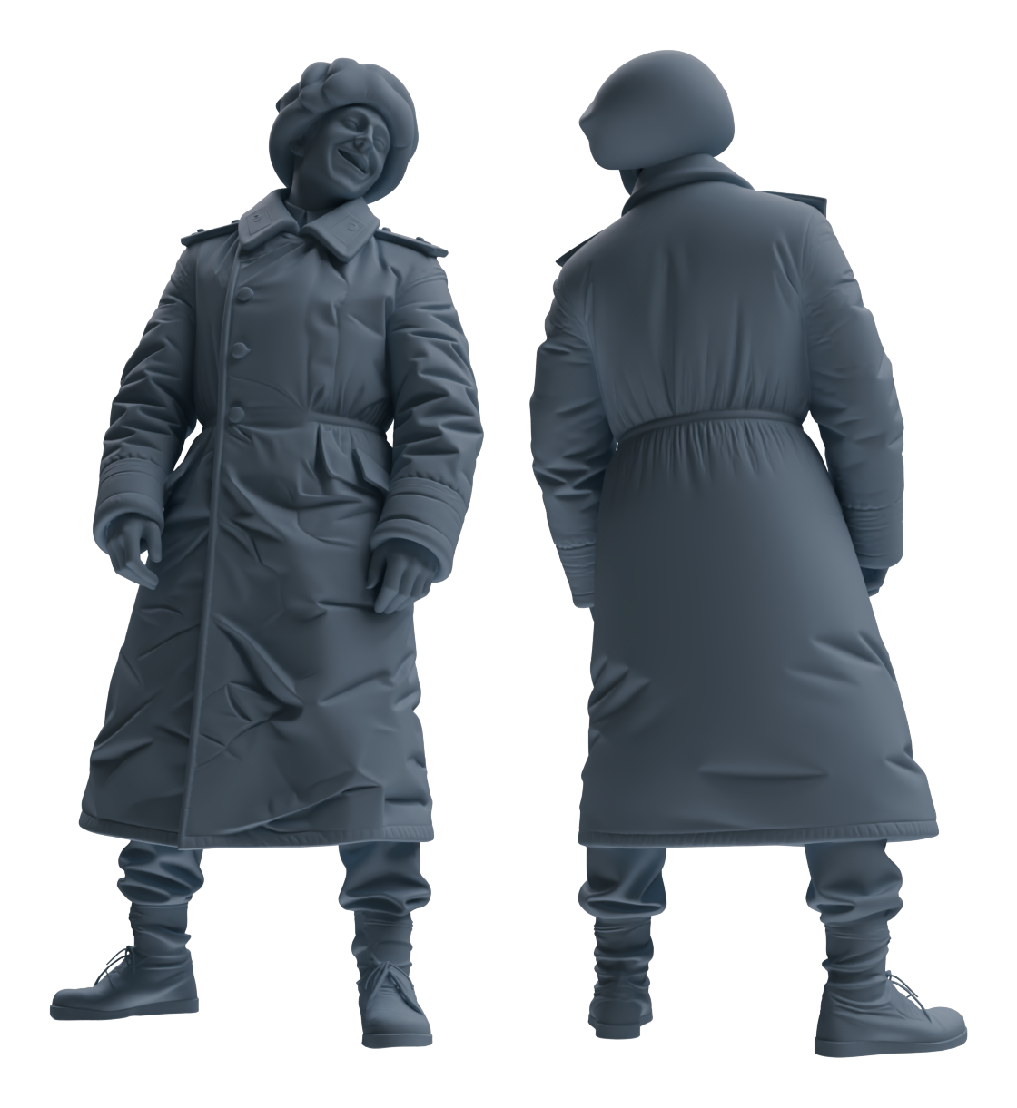 Detail view of MRY-SFW LYGR641 WWII Soviet Six-Person Entertainment Model
