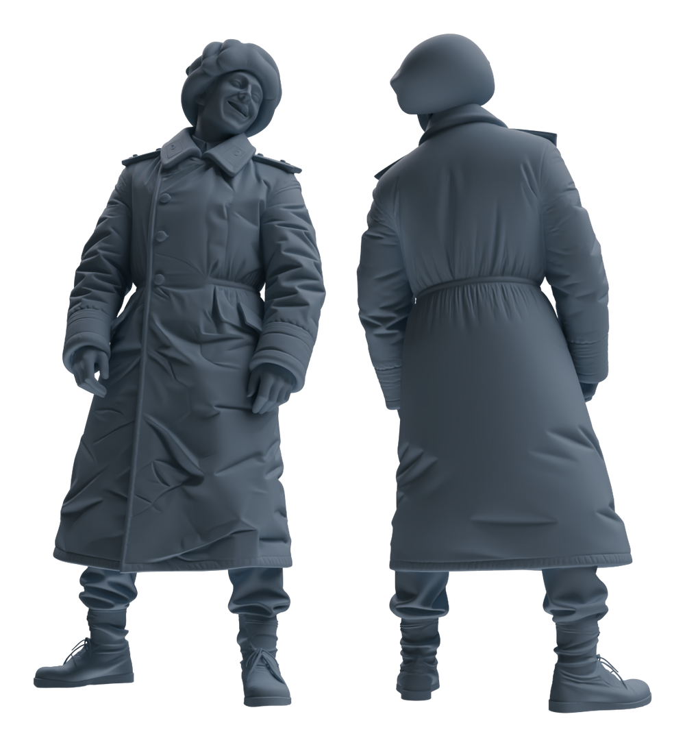 Detail view of MRY-SFW LYGR641 WWII Soviet Six-Person Entertainment Model