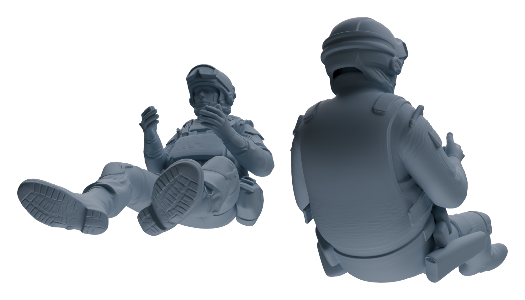 Detail view of MRY-SFW LYGR630 Modern Airborne Division Six-Person Daily 2 Model
