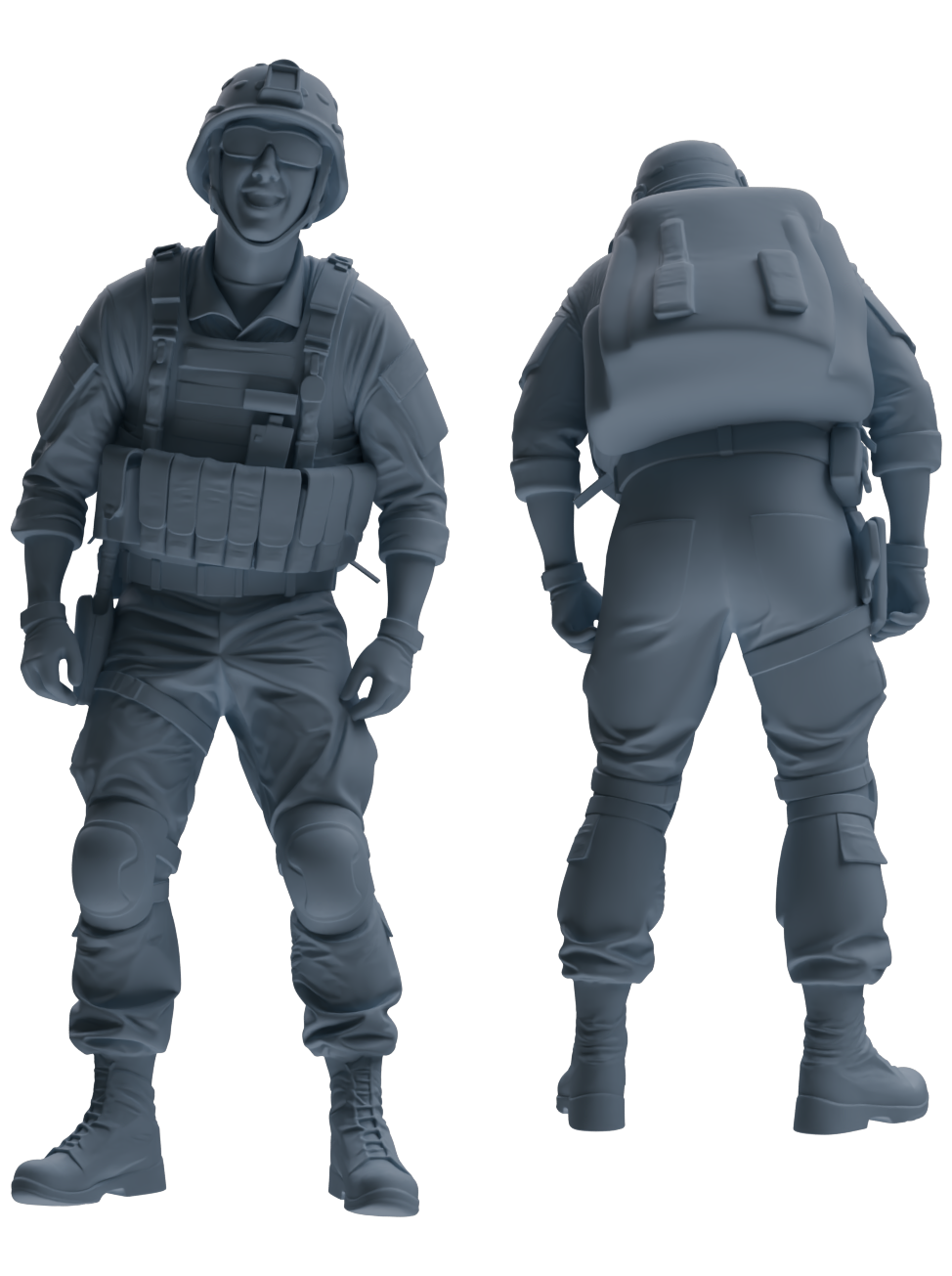 MRY-SFW SSTR026 Miniatures Soldier Model Kit 1993 Mogadishu Black Hawk Helicopter Soldier Singing Five-Person Group