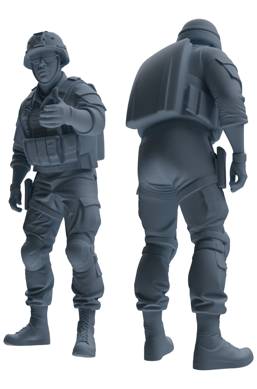 MRY-SFW SSTR030 Miniatures Soldier Model Kit 1993 Mogadishu Black Hawk Helicopter Soldier Casualty Rescue Six-Person Group