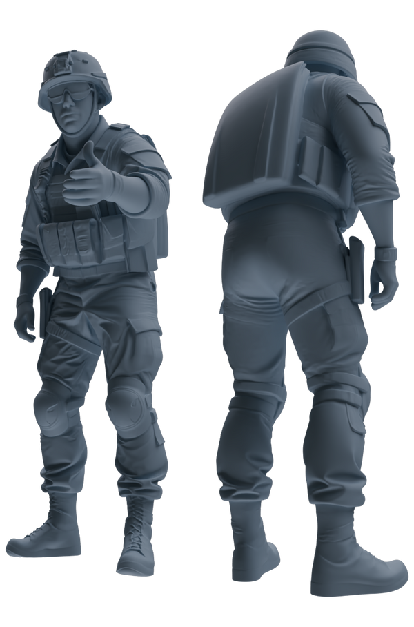 MRY-SFW SSTR030 Miniatures Soldier Model Kit 1993 Mogadishu Black Hawk Helicopter Soldier Casualty Rescue Six-Person Group