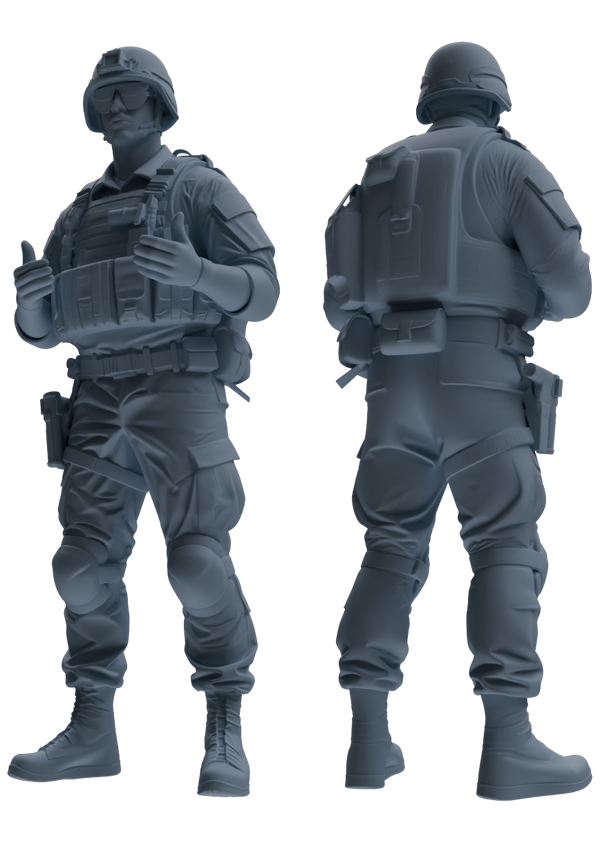 MRY-SFW SSTR034 Miniatures Soldier Model Kit 1993 Mogadishu Black Hawk Helicopter Soldier Discussion Six-Person Group