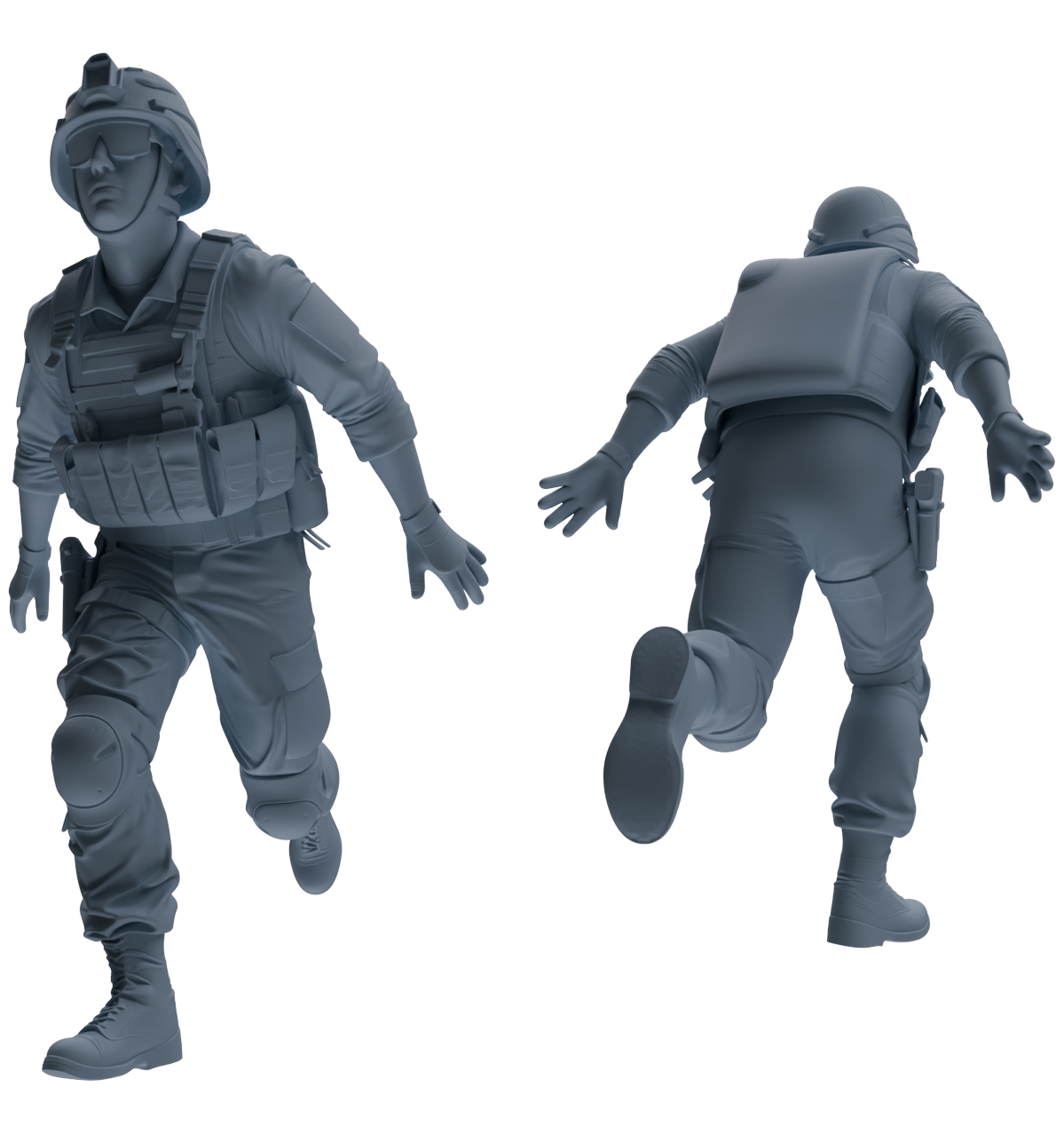 MRY-SFW SSTR031 Miniatures Soldier Model Kit 1993 Mogadishu Black Hawk Helicopter Soldier Ambush Six-Person Group