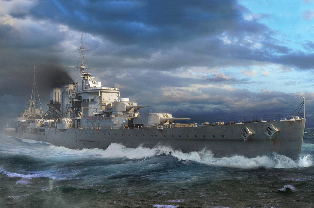 Trumpeter 06744 1/700 HMS Exeter Model Kit — scale model kit