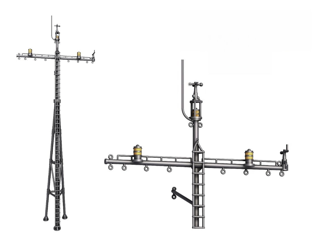 SSMODEL R700060  1/700Proportions Crazy orange main mast
