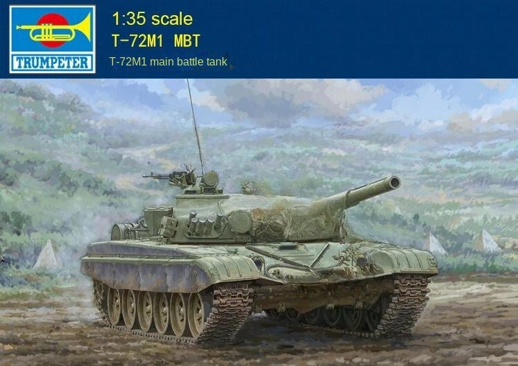 Trumpeter 09604 1:35 Scale T-72M1 MBT Plastic Model Tank Kit