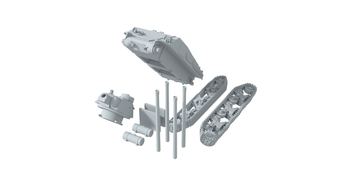 SSMODEL 1/72 M4-85 Soviet Experimental Medium Tank Resin MODEL KIT TSS0720001 — detail view 9