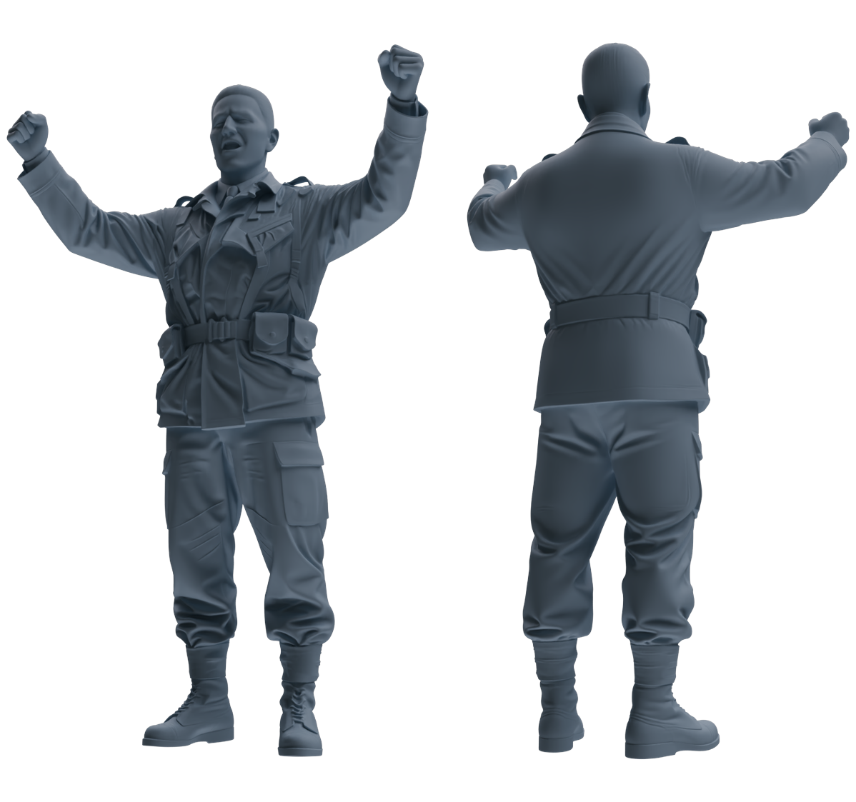 MRY-SFW SSTR060 Miniatures Soldier Model Kit Hacksaw Ridge Rescue Story WWII U.S. Army Six-Person Celebrating Group