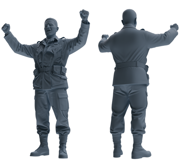 MRY-SFW SSTR060 Miniatures Soldier Model Kit Hacksaw Ridge Rescue Story WWII U.S. Army Six-Person Celebrating Group