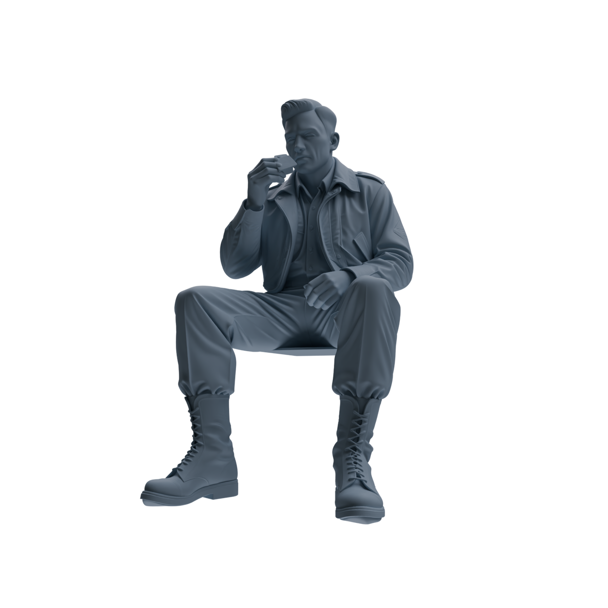 MRY-SFW SSTR102 Miniatures Soldier Model Kit Enemy at Stalingrad WWII Soviet Soldiers Eating Six-Person Group — detail view 7