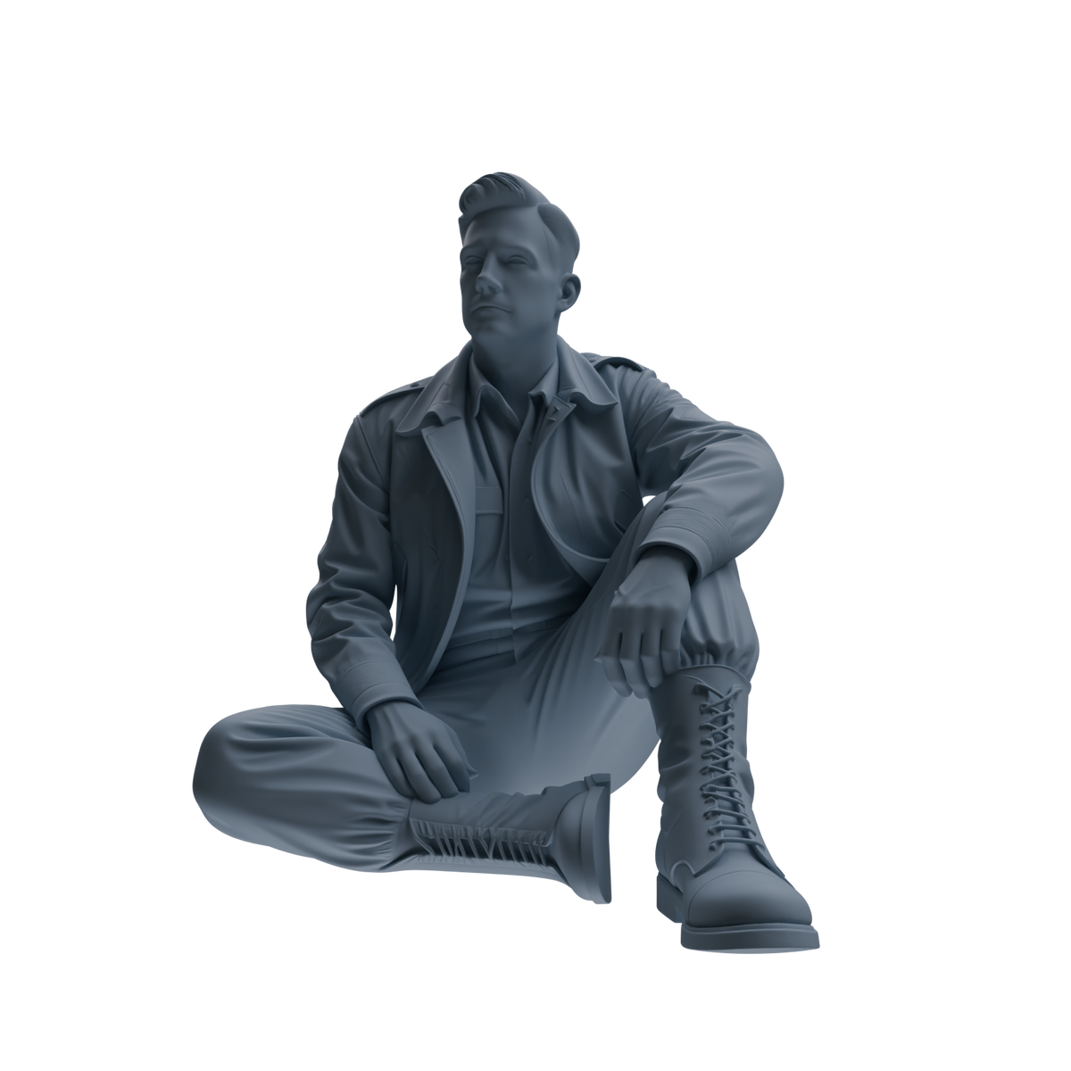 MRY-SFW SSTR107 Miniatures Soldier Model Kit Enemy at Stalingrad WWII Soviet Soldiers Reconnaissance Six-Person Group — detail view 7