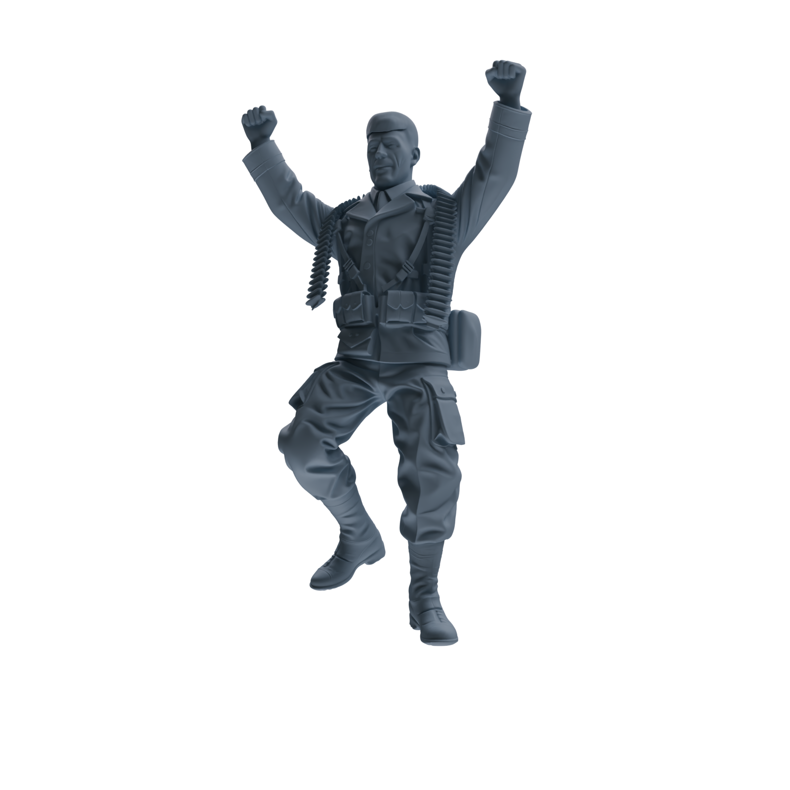 MRY-SFW SSTR073 Miniatures Soldier Model Kit Saving Ryan in Normandy WWII U.S. Army Four-Person Celebrating Group