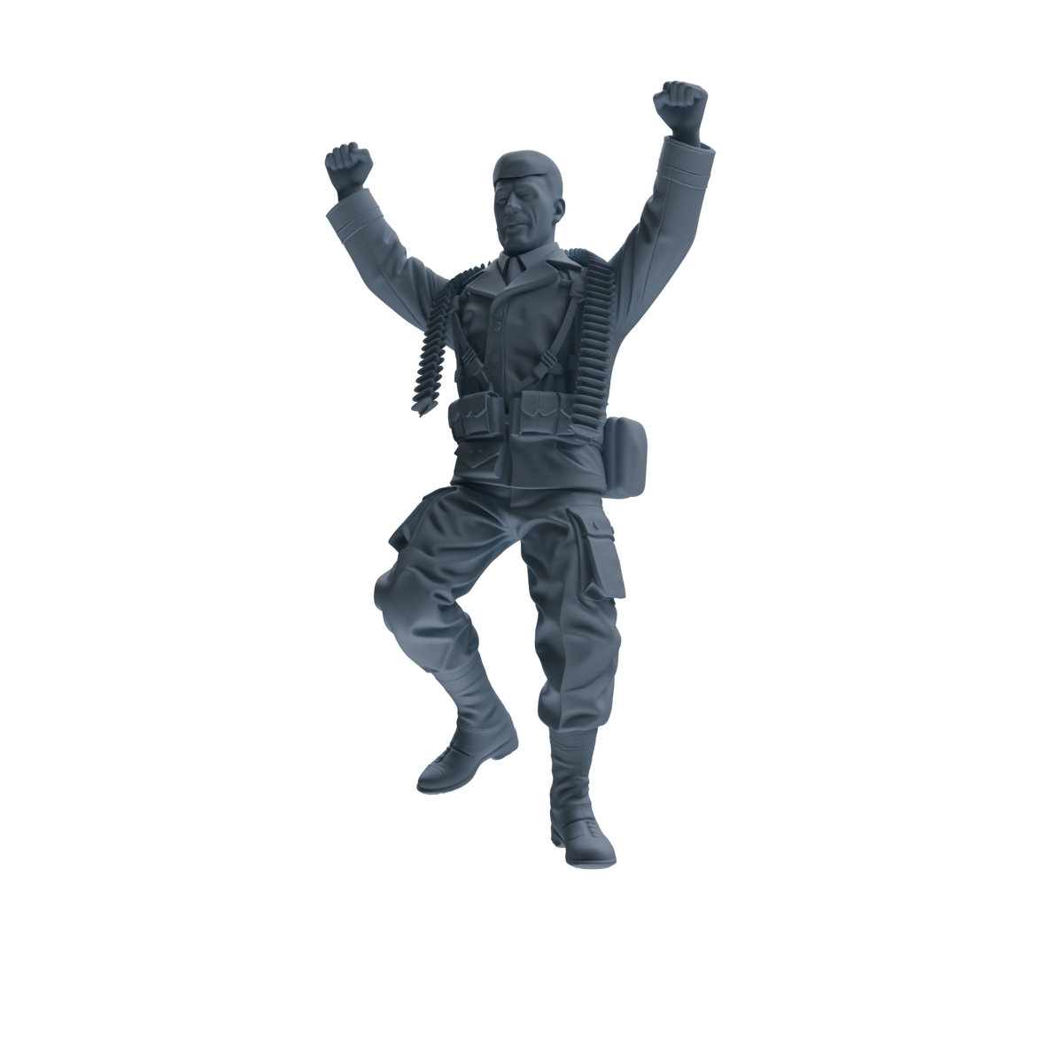MRY-SFW SSTR073 Miniatures Soldier Model Kit Saving Ryan in Normandy WWII U.S. Army Four-Person Celebrating Group — detail view 12