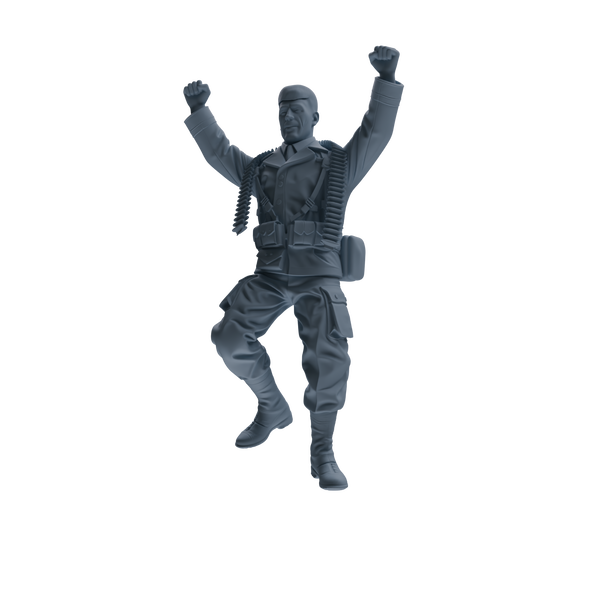 MRY-SFW SSTR073 Miniatures Soldier Model Kit Saving Ryan in Normandy WWII U.S. Army Four-Person Celebrating Group