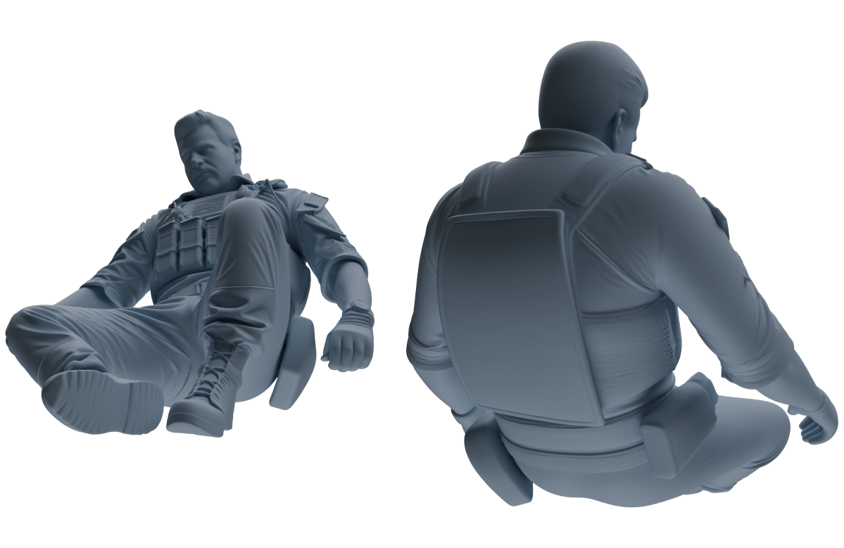 MRY-SFW SSTR016 Miniatures Soldier Model Kit Modern Navy SEAL Six-Person Frontline Group