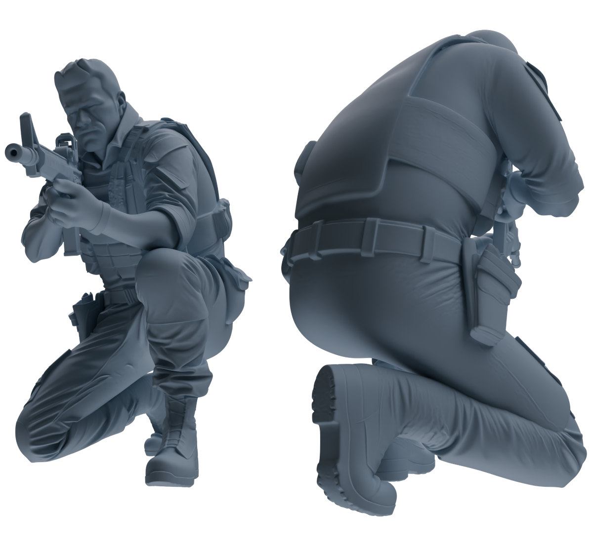 MRY-SFW SSTR024 Miniatures Soldier Model Kit Modern Navy SEAL Six-Person Firefight Group
