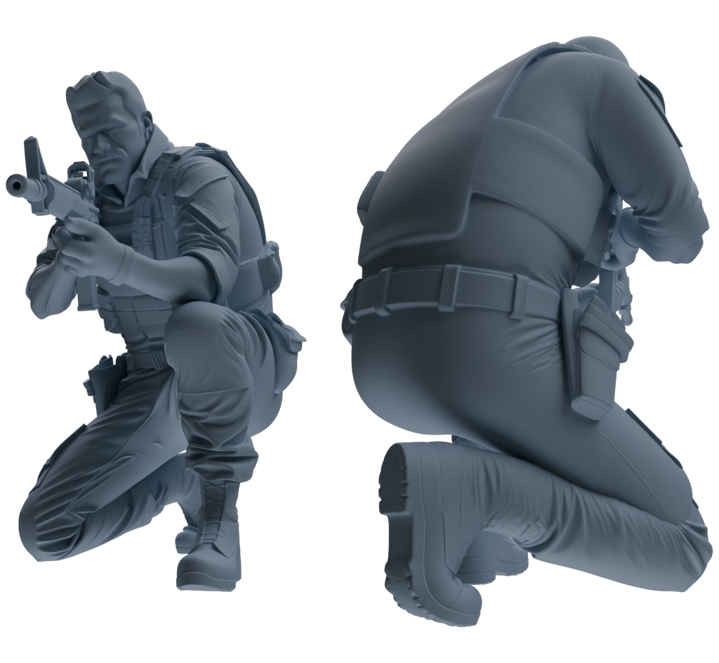 MRY-SFW SSTR024 Miniatures Soldier Model Kit Modern Navy SEAL Six-Person Firefight Group