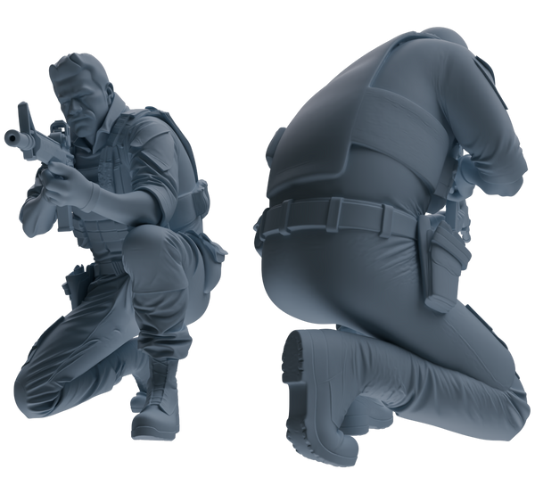 MRY-SFW SSTR024 Miniatures Soldier Model Kit Modern Navy SEAL Six-Person Firefight Group