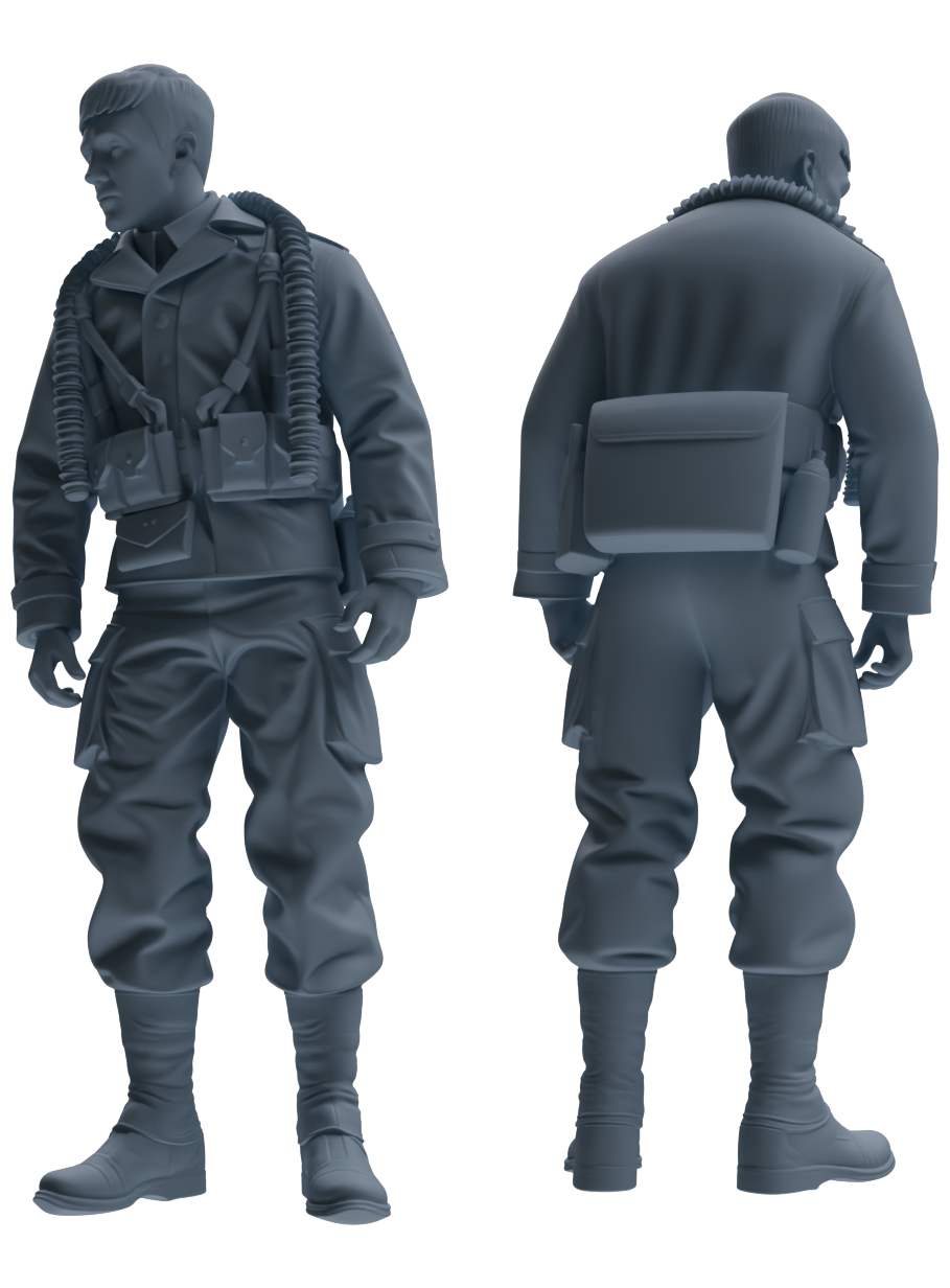 MRY-SFW SSTR067 Miniatures Soldier Model Kit Saving Ryan in Normandy WWII U.S. Army Six-Person Conversation Group