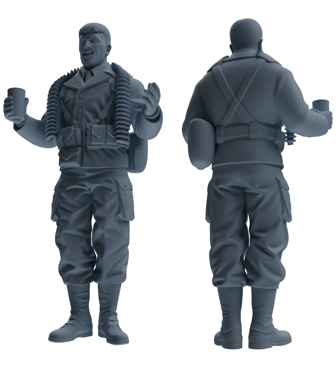 MRY-SFW SSTR065 Miniatures Soldier Model Kit Saving Ryan in Normandy WWII U.S. Army Six-Person Singing Group