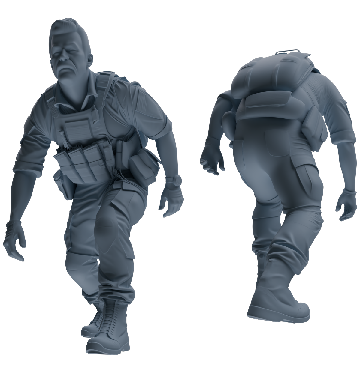 MRY-SFW SSTR015 Miniatures Soldier Model Kit Modern Navy SEAL Six-Person Ambush Group