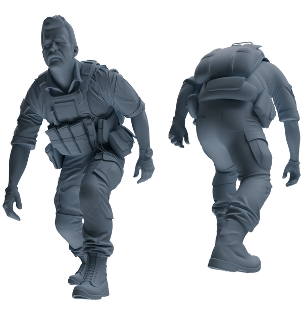 MRY-SFW SSTR015 Miniatures Soldier Model Kit Modern Navy SEAL Six-Person Ambush Group