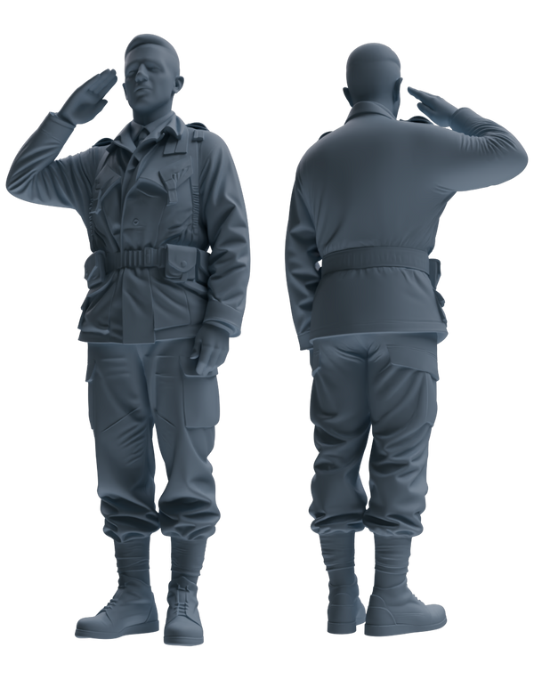 MRY-SFW SSTR054 Miniatures Soldier Model Kit Hacksaw Ridge Rescue Story WWII U.S. Army Six-Person Saluting Group