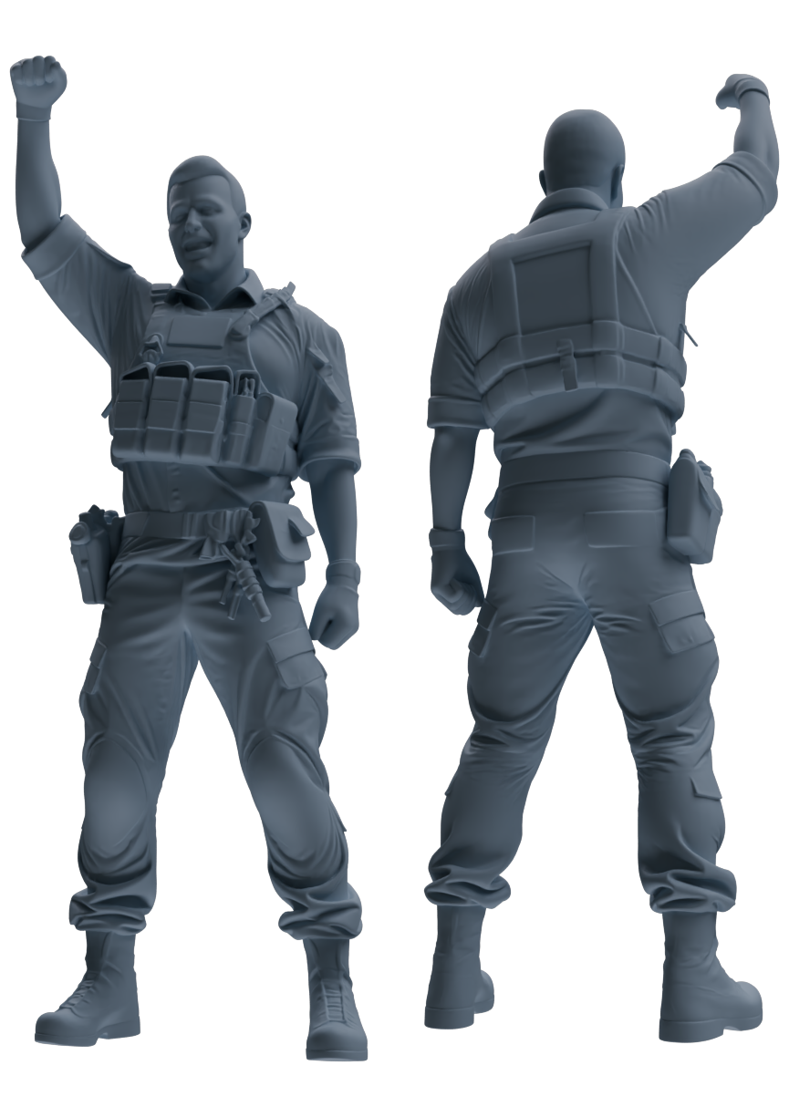 MRY-SFW SSTR014 Miniatures Soldier Model Kit Modern Navy SEAL Six-Person Triumphant Return Group