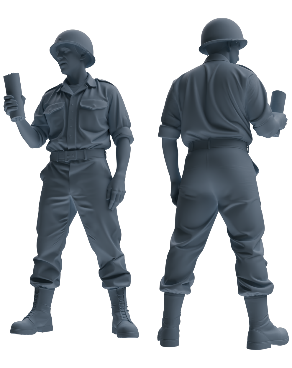 MRY-SFW SSTR041 Miniatures Soldier Model Kit Fury Sherman Tank WWII Tank Crew Eating Six-Person Group