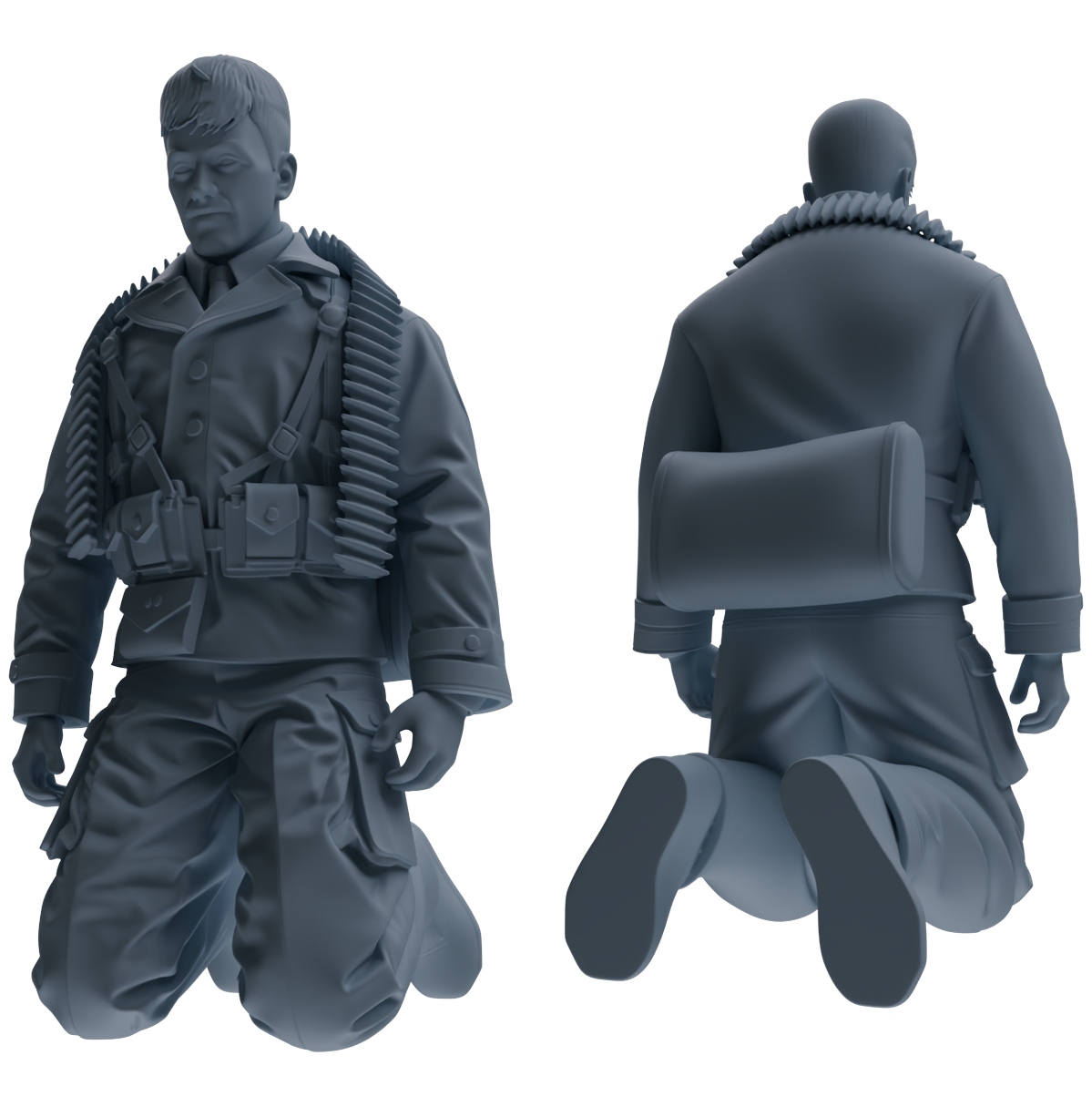 MRY-SFW SSTR071 Miniatures Soldier Model Kit Saving Ryan in Normandy WWII U.S. Army Six-Person Praying Group