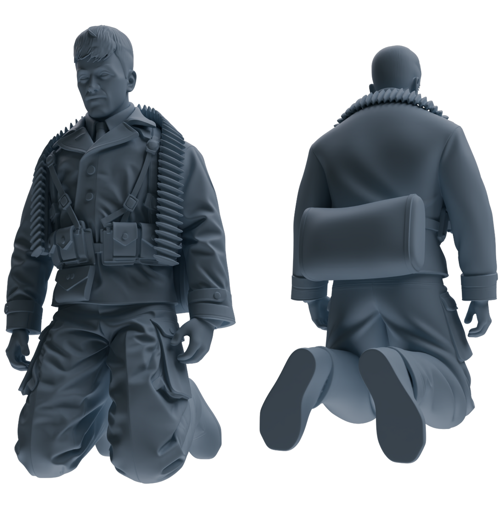 MRY-SFW SSTR071 Miniatures Soldier Model Kit Saving Ryan in Normandy WWII U.S. Army Six-Person Praying Group