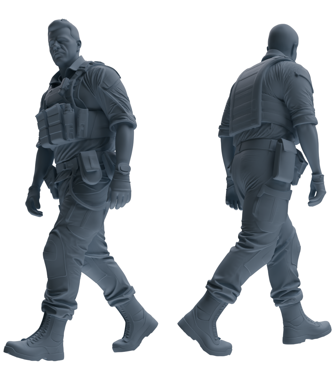 MRY-SFW SSTR022 Miniatures Soldier Model Kit Modern Navy SEAL Six-Person Patrol Group