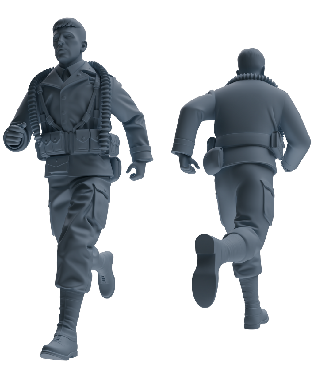 MRY-SFW SSTR072 Miniatures Soldier Model Kit Saving Ryan in Normandy WWII U.S. Army Six-Person Frontline Group