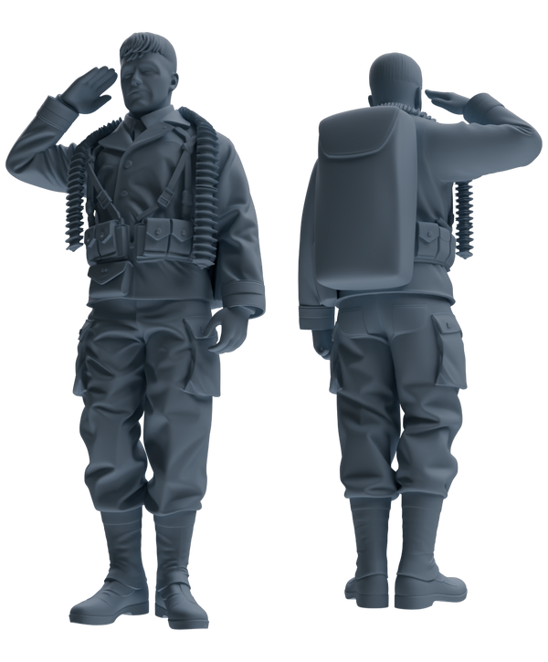 MRY-SFW SSTR069 Miniatures Soldier Model Kit Saving Ryan in Normandy WWII U.S. Army Six-Person Saluting Group