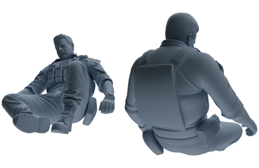 MRY-SFW SSTR018 Miniatures Soldier Model Kit Modern Navy SEAL Six-Person Search and Rescue Group